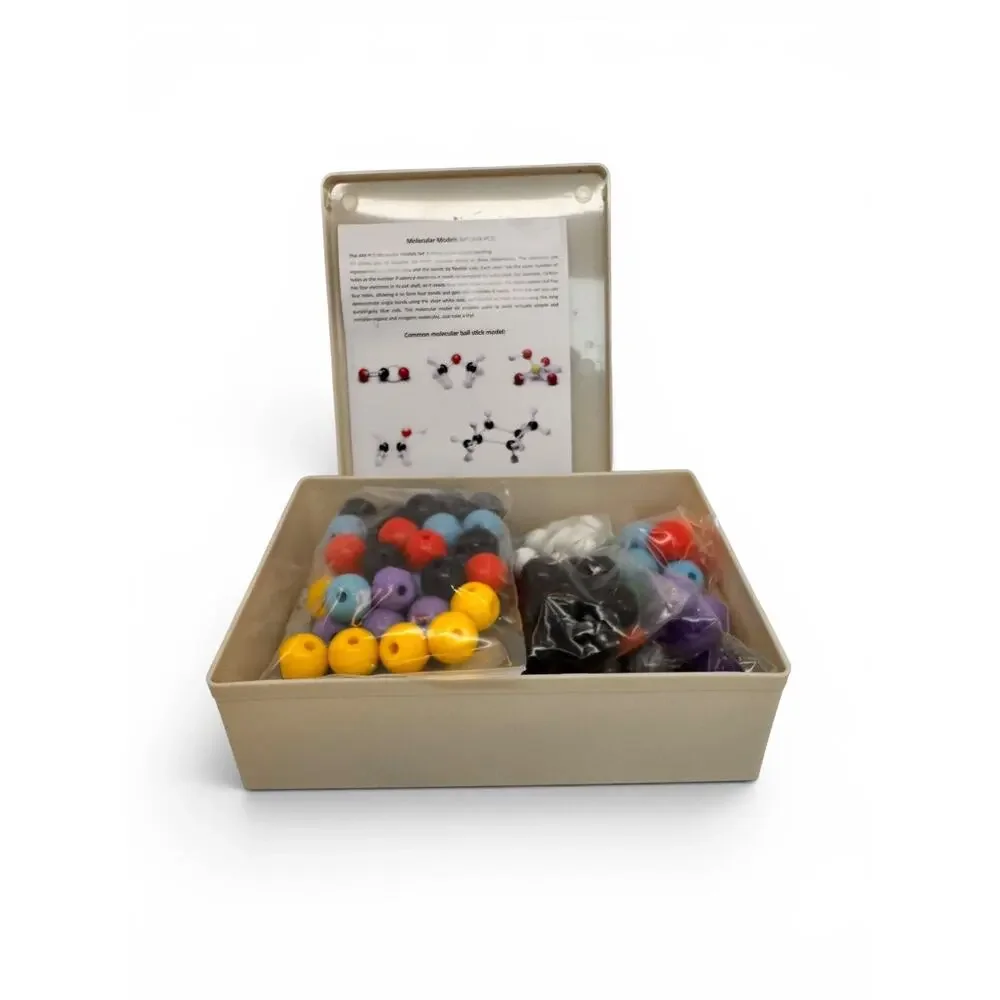 444 Pc Molecular Model Kit C60 Fullerene Organic Inorganic Chemistry w/ Case
